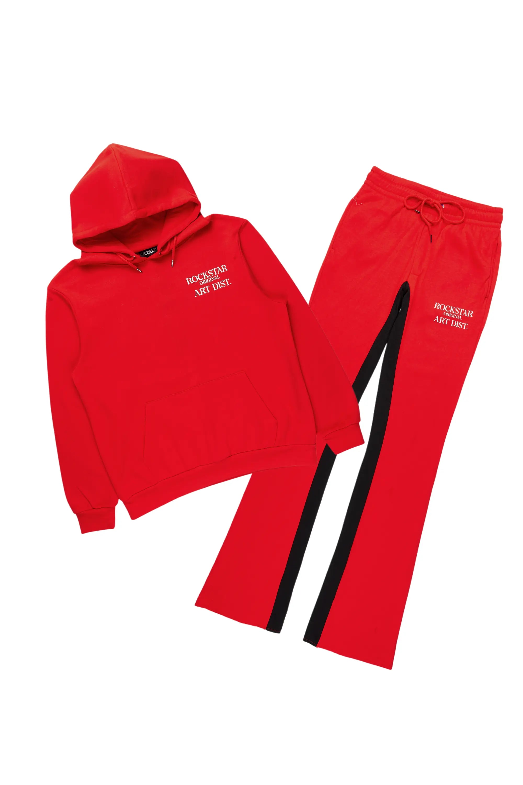 Briggs Red Hoodie/Baggy Fit Pant Set