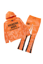 Nelly Orange Hoodie Stacked Flare Track Set