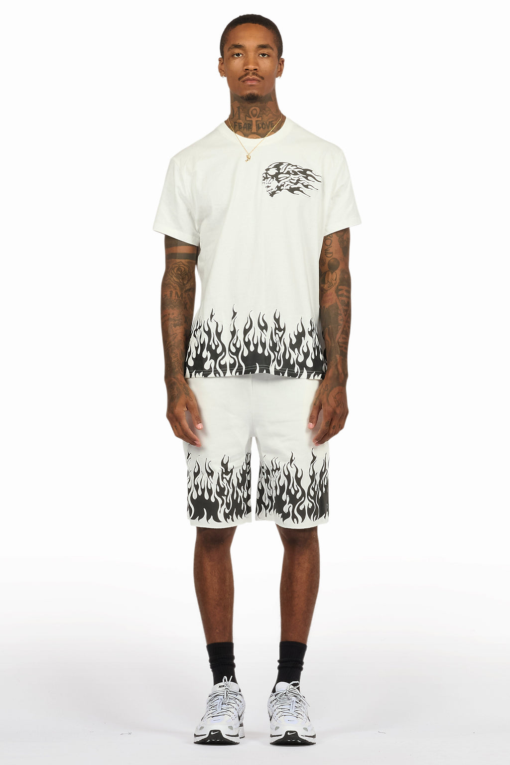 Bubble White T-Shirt/Short Set