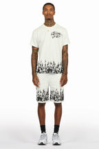 Bubble White T-Shirt/Short Set