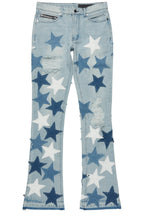 StarLane Light Blue Stacked Flare Jean