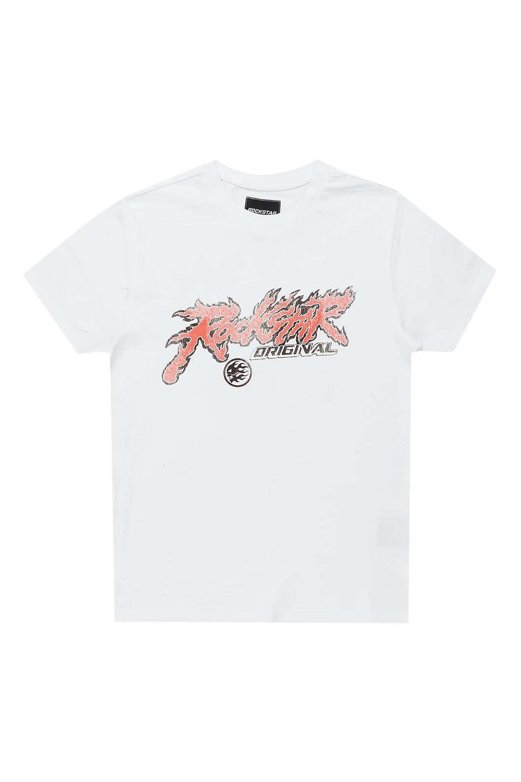 Boys Maliki White Graphic T-Shirt