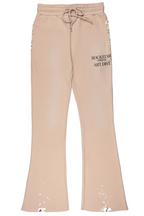 Rockstar Art Dist Tan Stacked Flare Pants