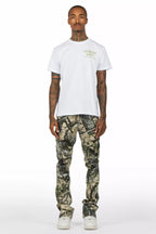Lake White T-Shirt/Stacked Flare Jean Bundle