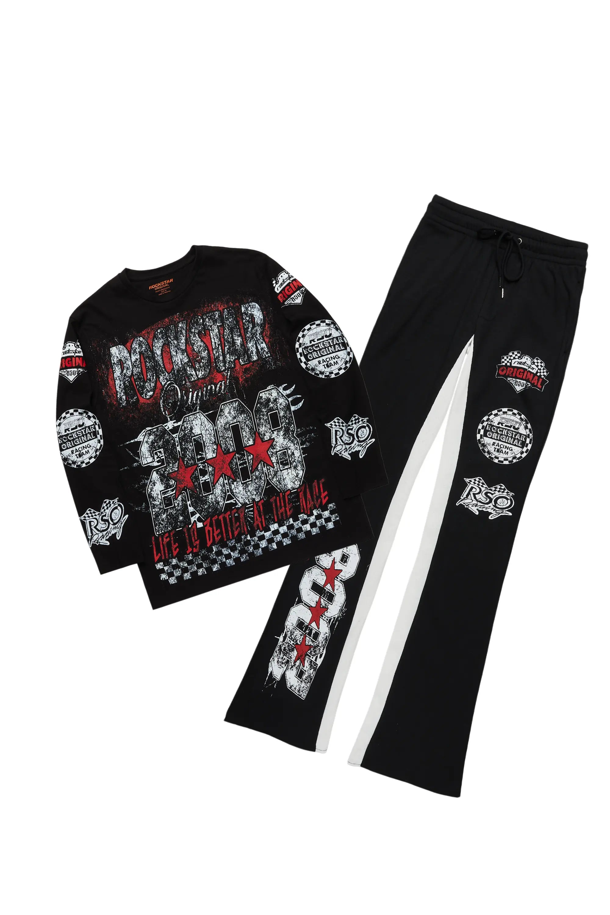 Racing Grung Black Long Sleeve T-Shirt/Baggy Pant Set