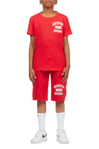 Boys Lex Red T-Shirt/Short Set