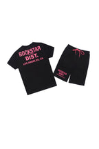 Girls Buck Black/Pink 2.0 Short Set