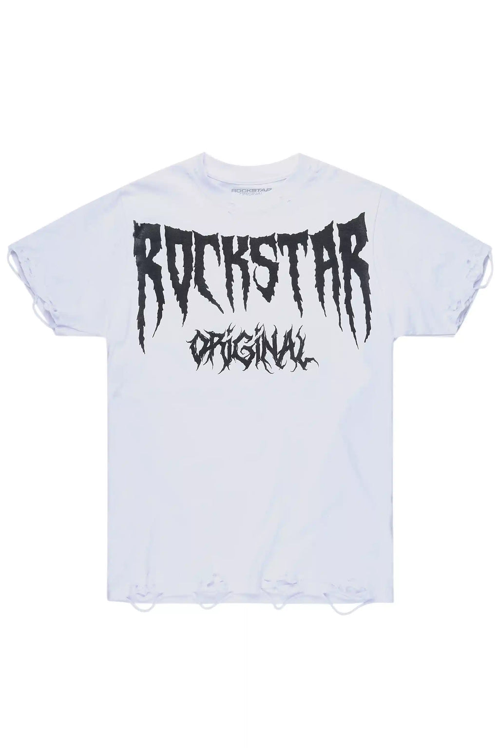 Andros White/Black Oversized Graphic T-Shirt