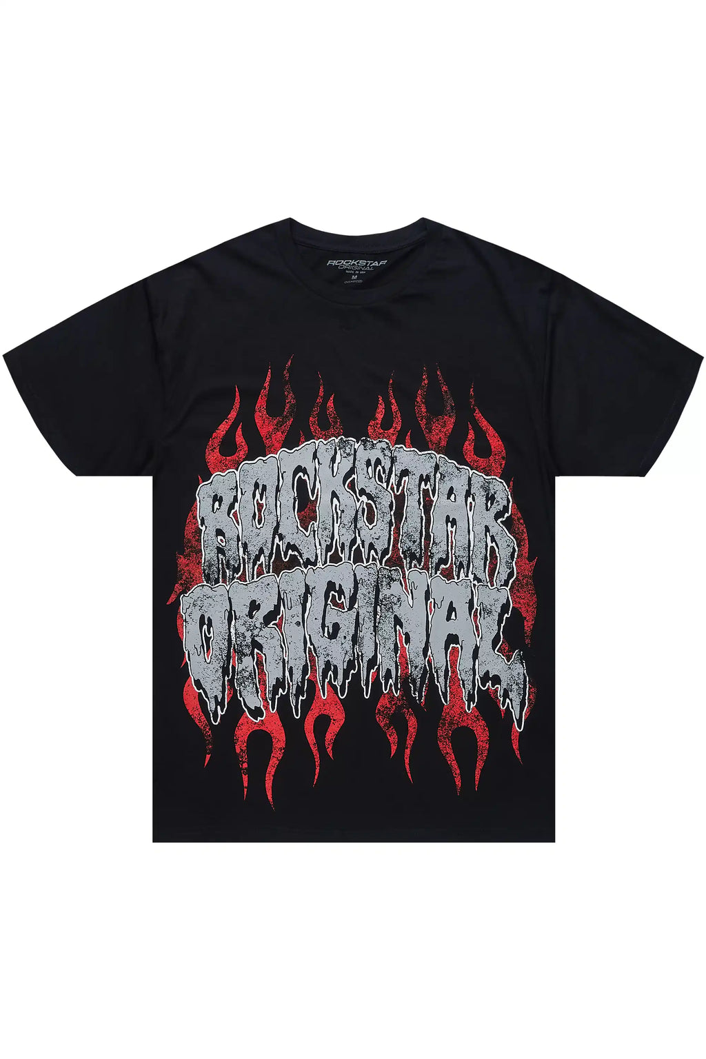 Kaelonix Black Oversized Graphic T-Shirt