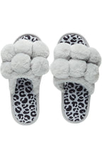 Kourtnay Grey Fur Slippers