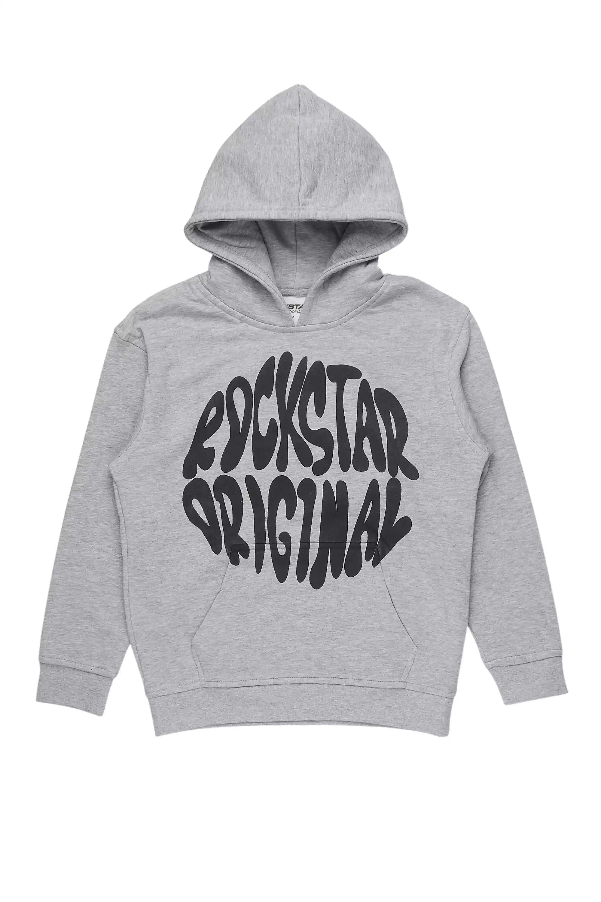 Boys Thierry Grey/Black Graphic Hoodie