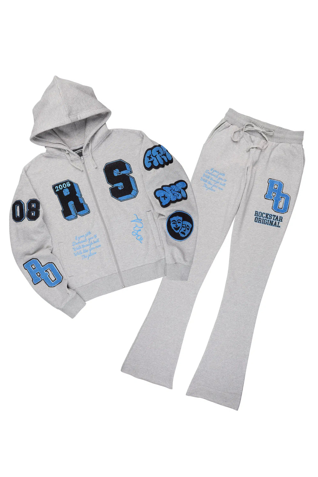 Leslee Heather Grey Super Stacked Trackset
