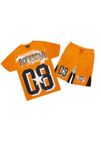 Allstar Orange/Black T-Shirt Short Set