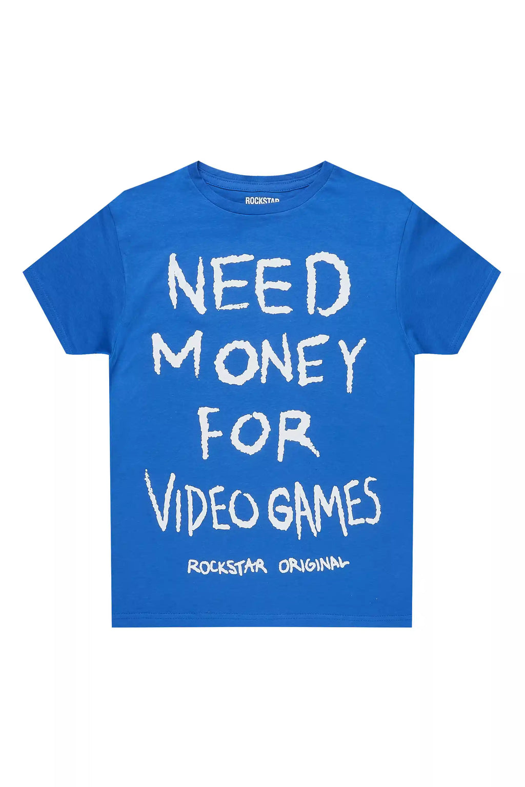 Boys M4 Video Games Royal Blue/White Graphic T-Shirt