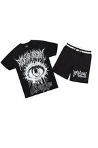 All Seeing Eyes Black Short Set