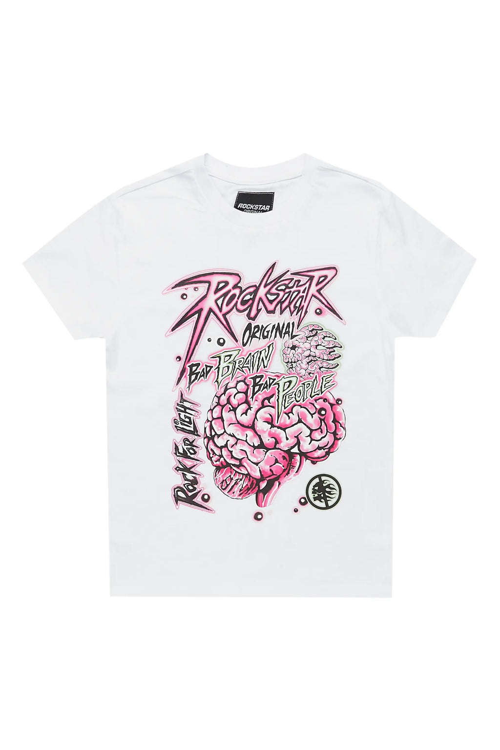 Girls Aiya White Graphic T-Shirt