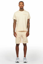 Sana Beige Short Set