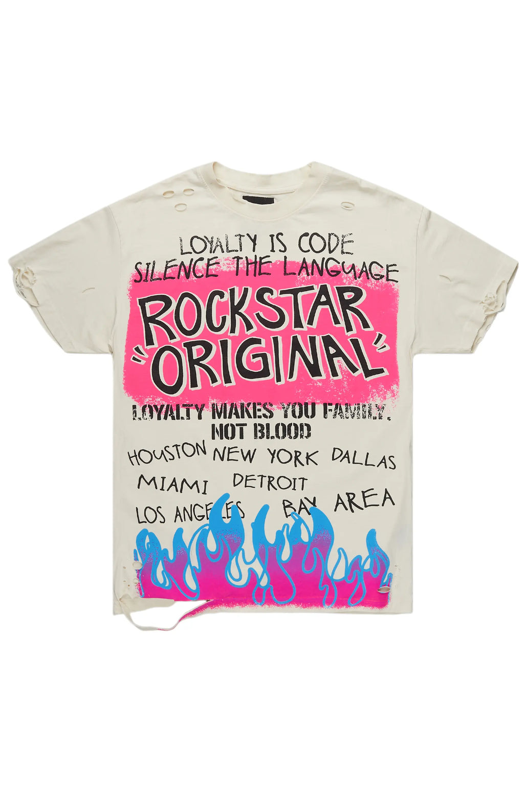 Beno Beige Oversized Graphic T-Shirt