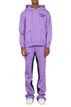Raffer Purple Hoodie Baggy Fit Pant Track Set