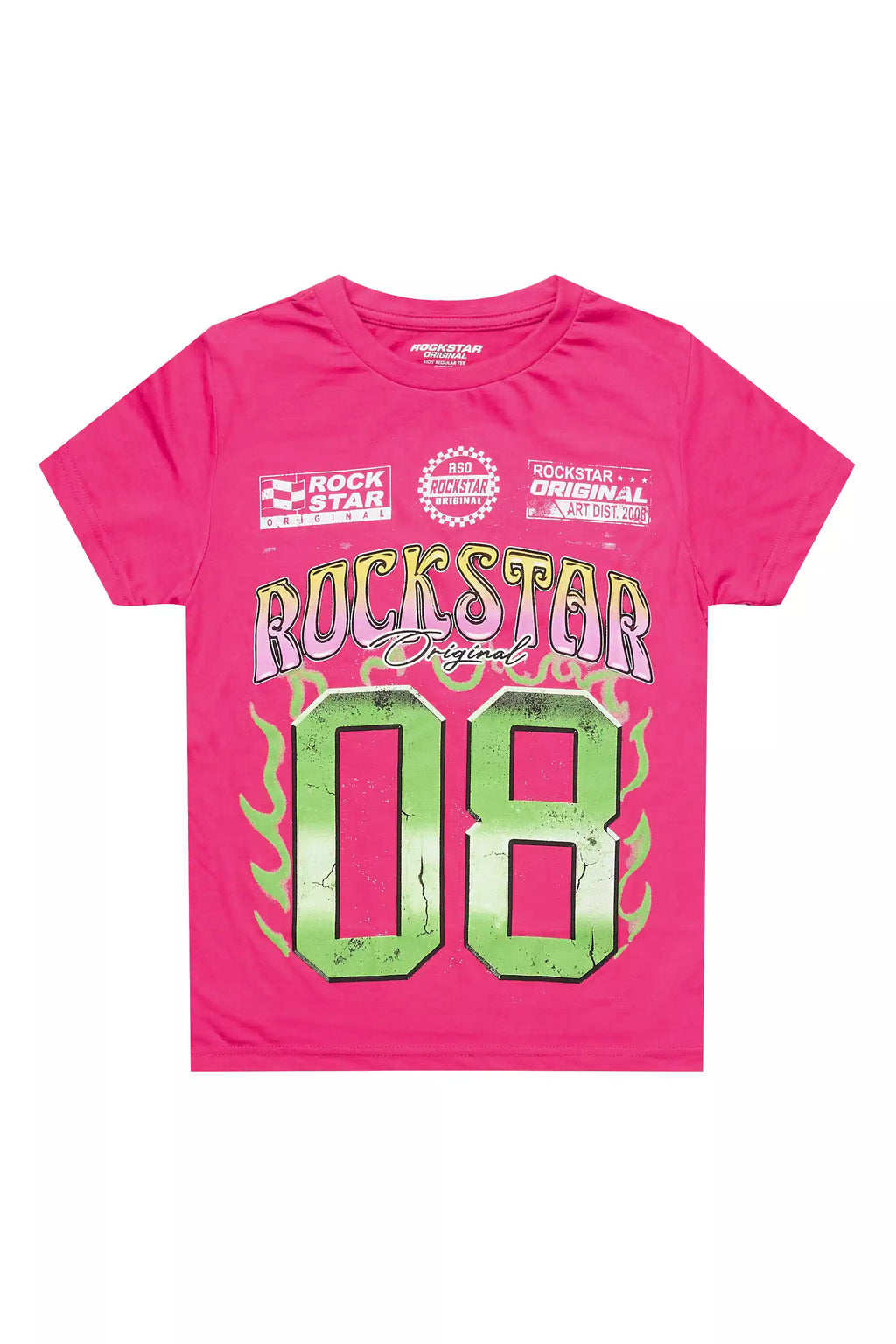 Girls Quito Fuchsia/Multi Graphic T-Shirt