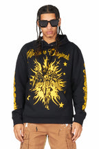 Mermaid Black/Yellow Graphic Hoodie