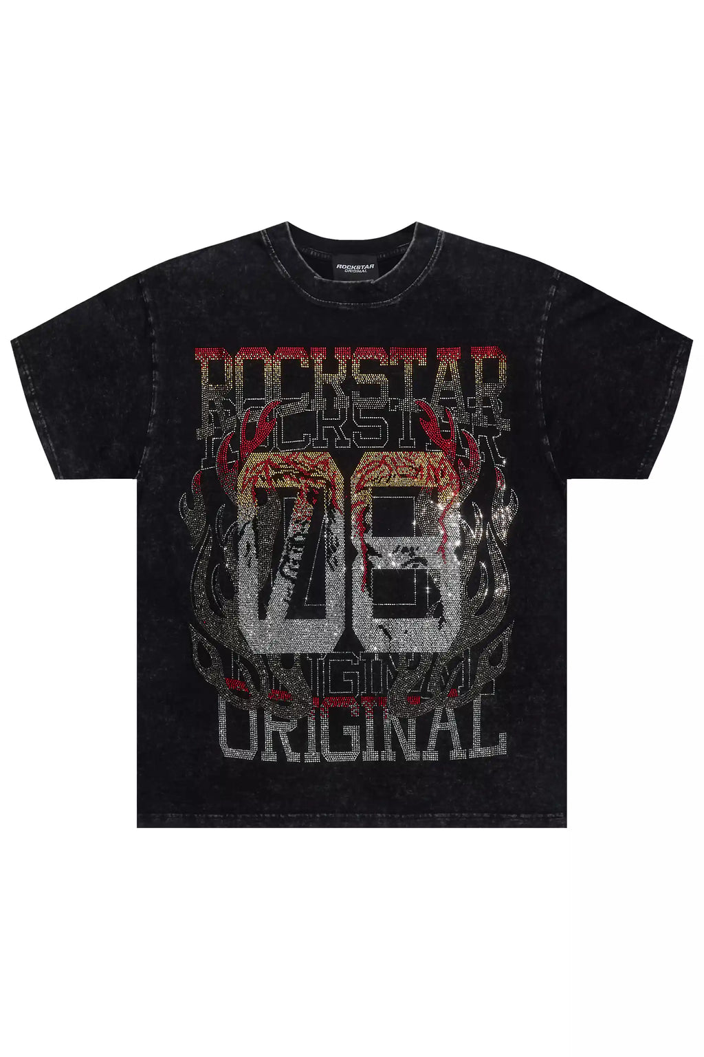 Yakira Black Rhinestone T-Shirt