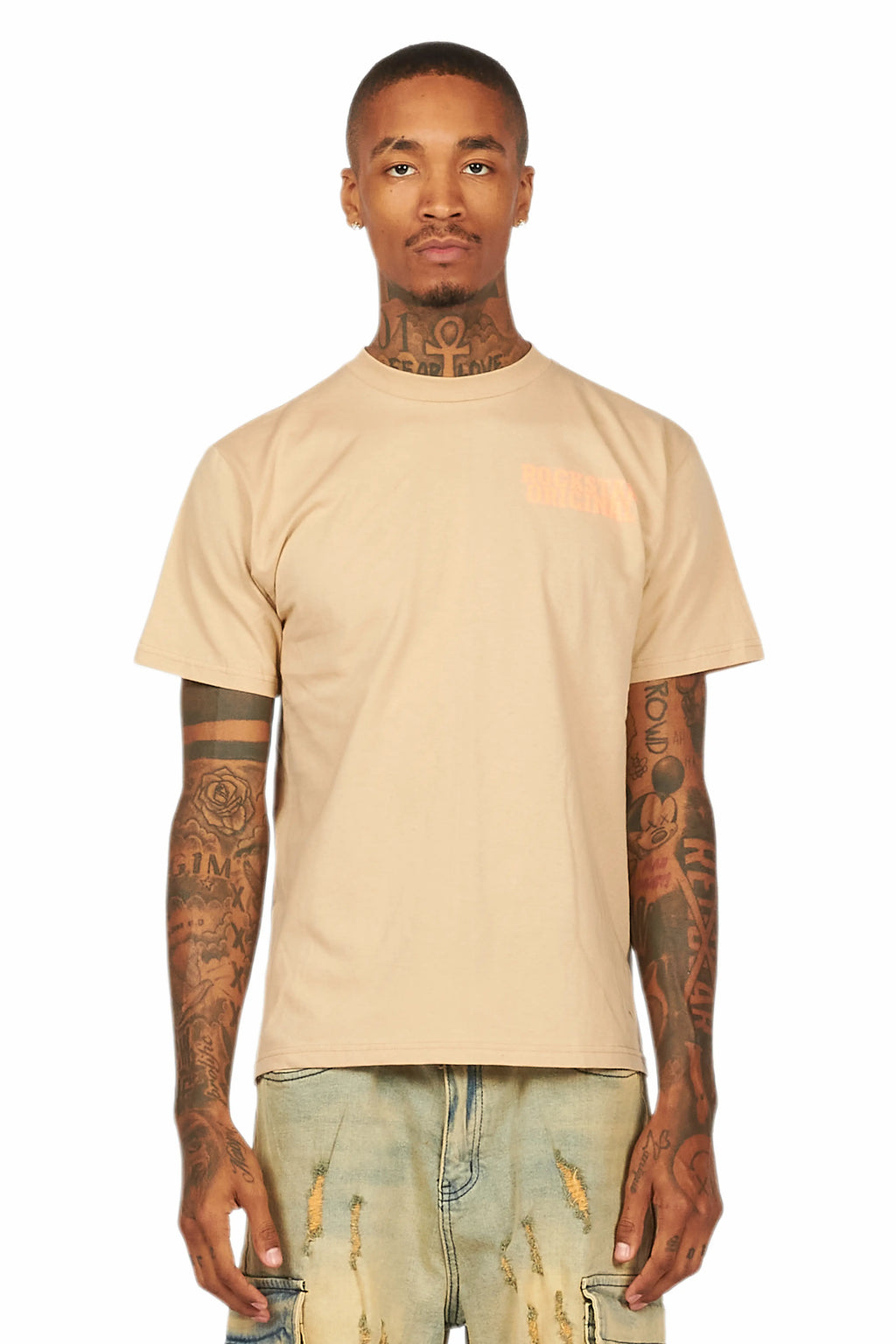 Posse Beige Graphic T-Shirt