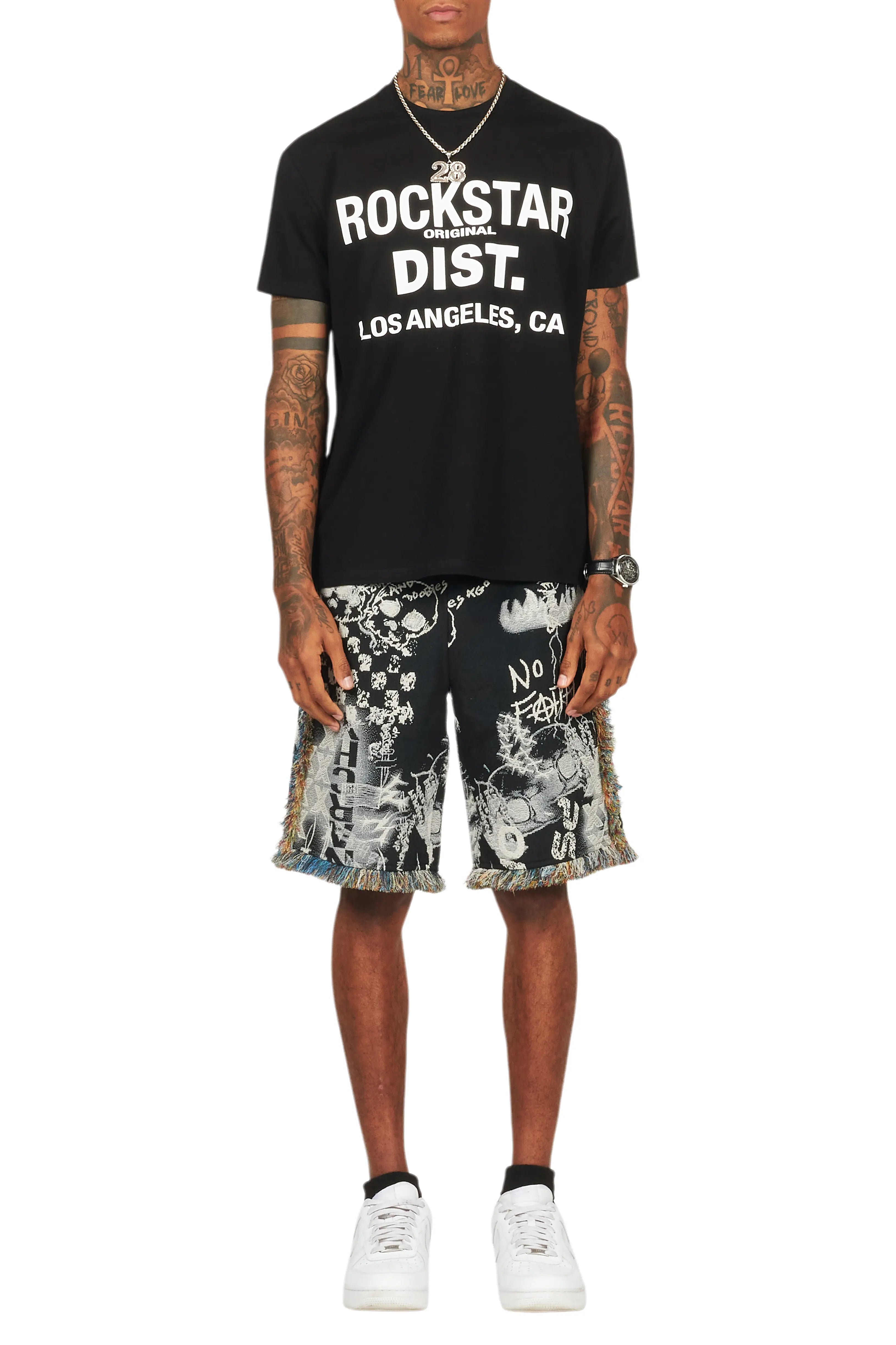 Tappy Black/White T-Shirt Short Set