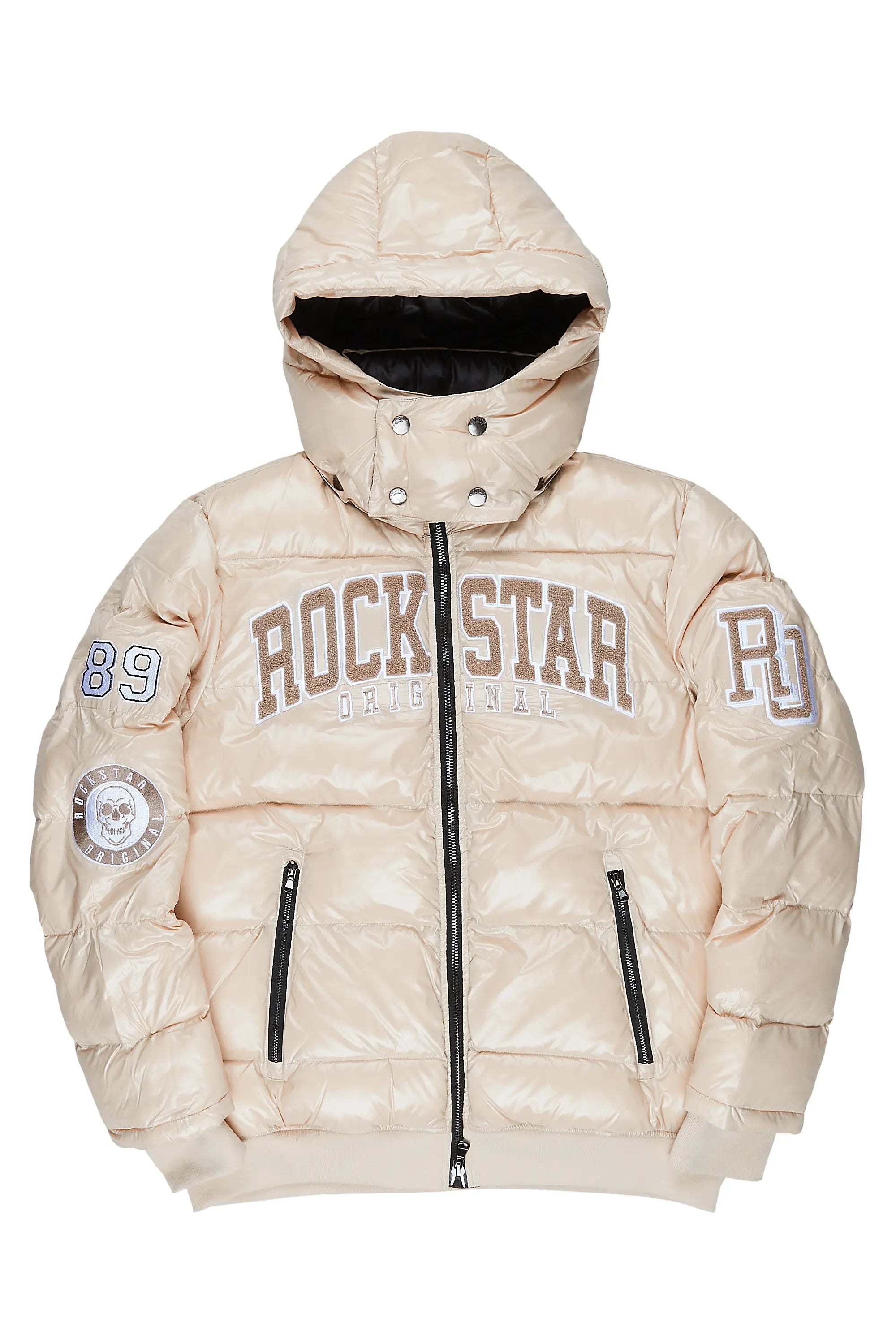 Cortland Beige Heavy Puffer Jacket