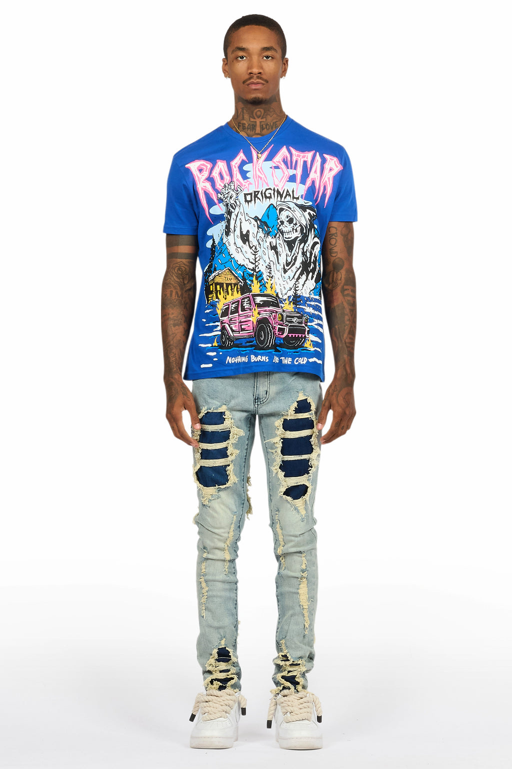 Kip Royal Blue T-Shirt/Slim Jean Bundle