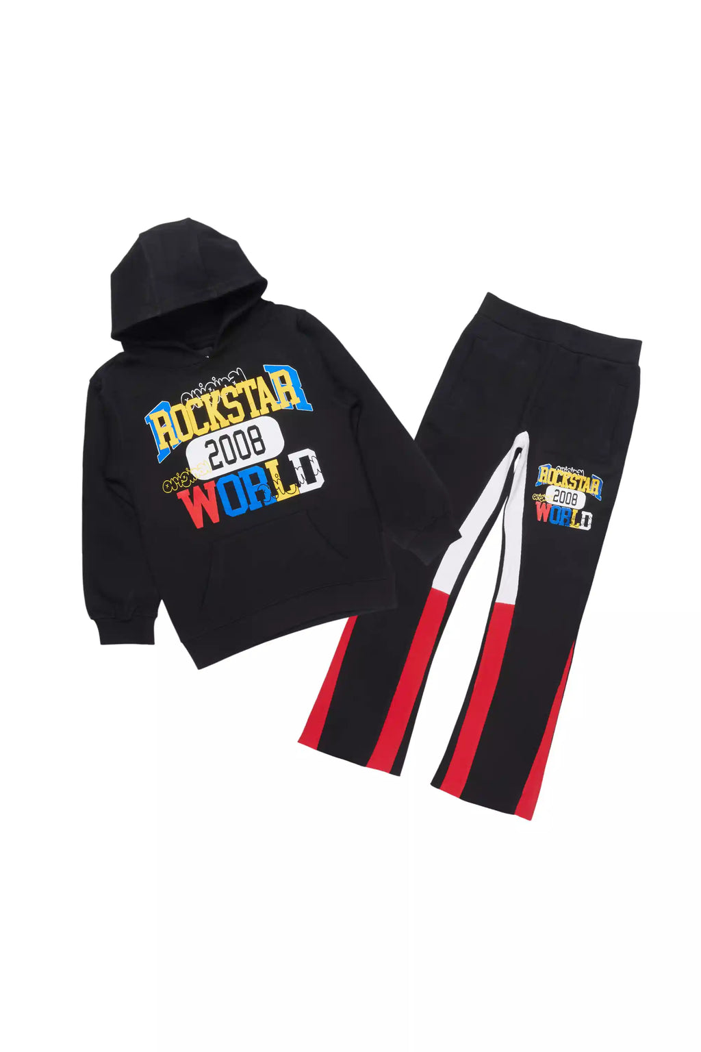 Boys Daria Black/Red Stacked Flare Track Set