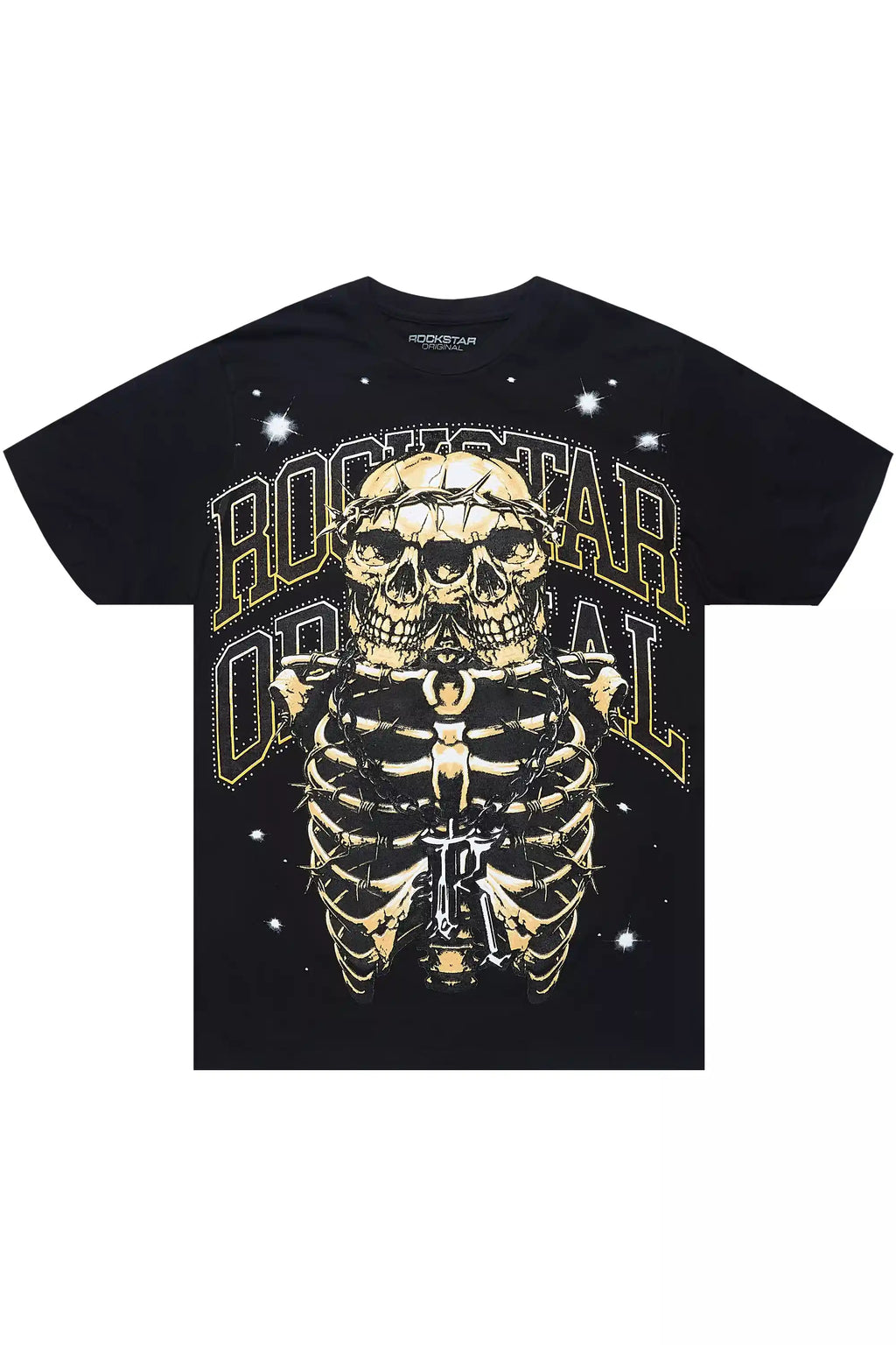 Kaizel Black Graphic T-Shirt