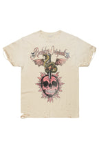 Banjo Beige Graphic Oversized T-Shirt