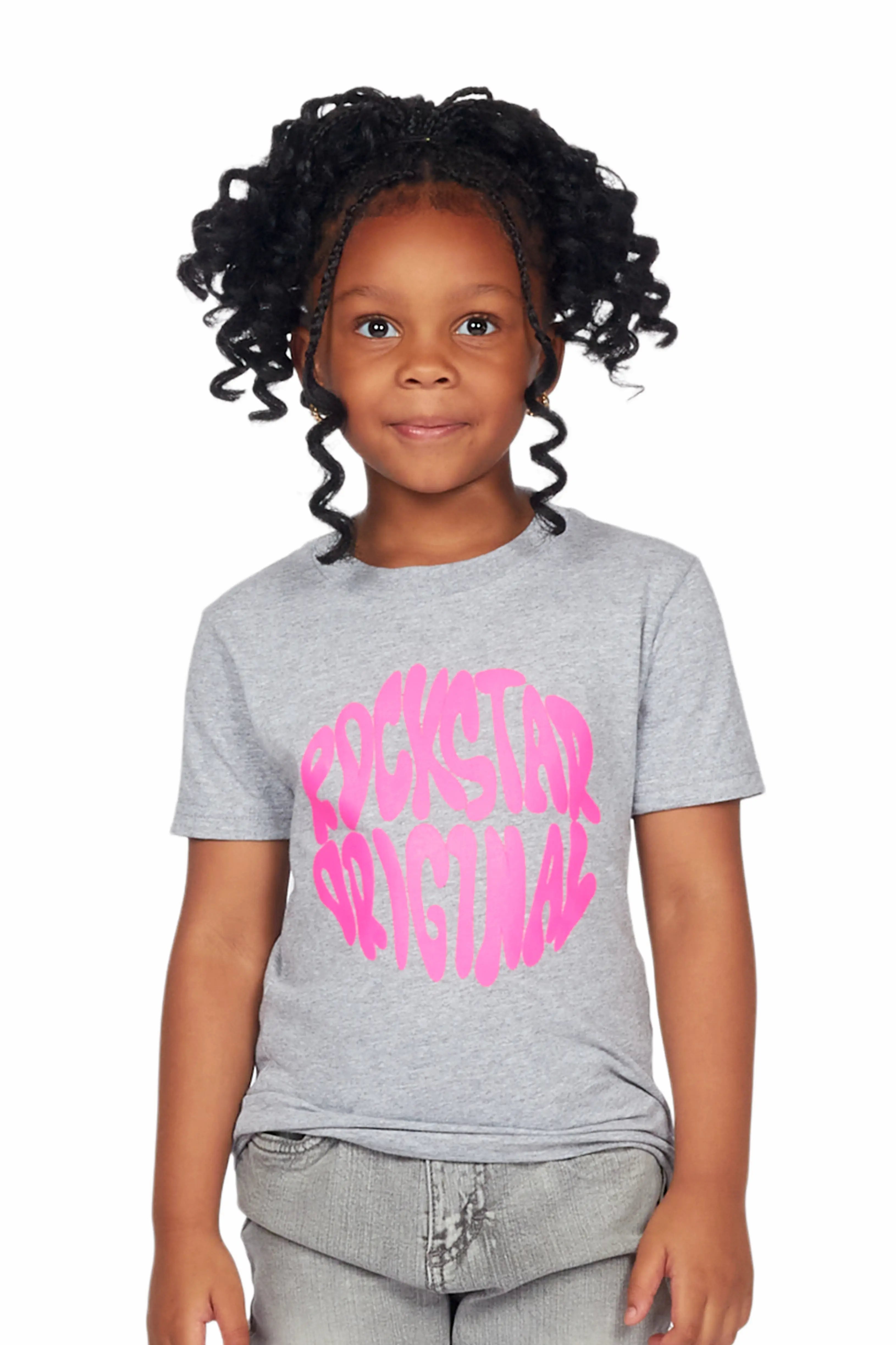 Girls Beena Grey Graphic T-Shirt