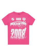 Girls Esha Fuchsia/White Graphic T-Shirt