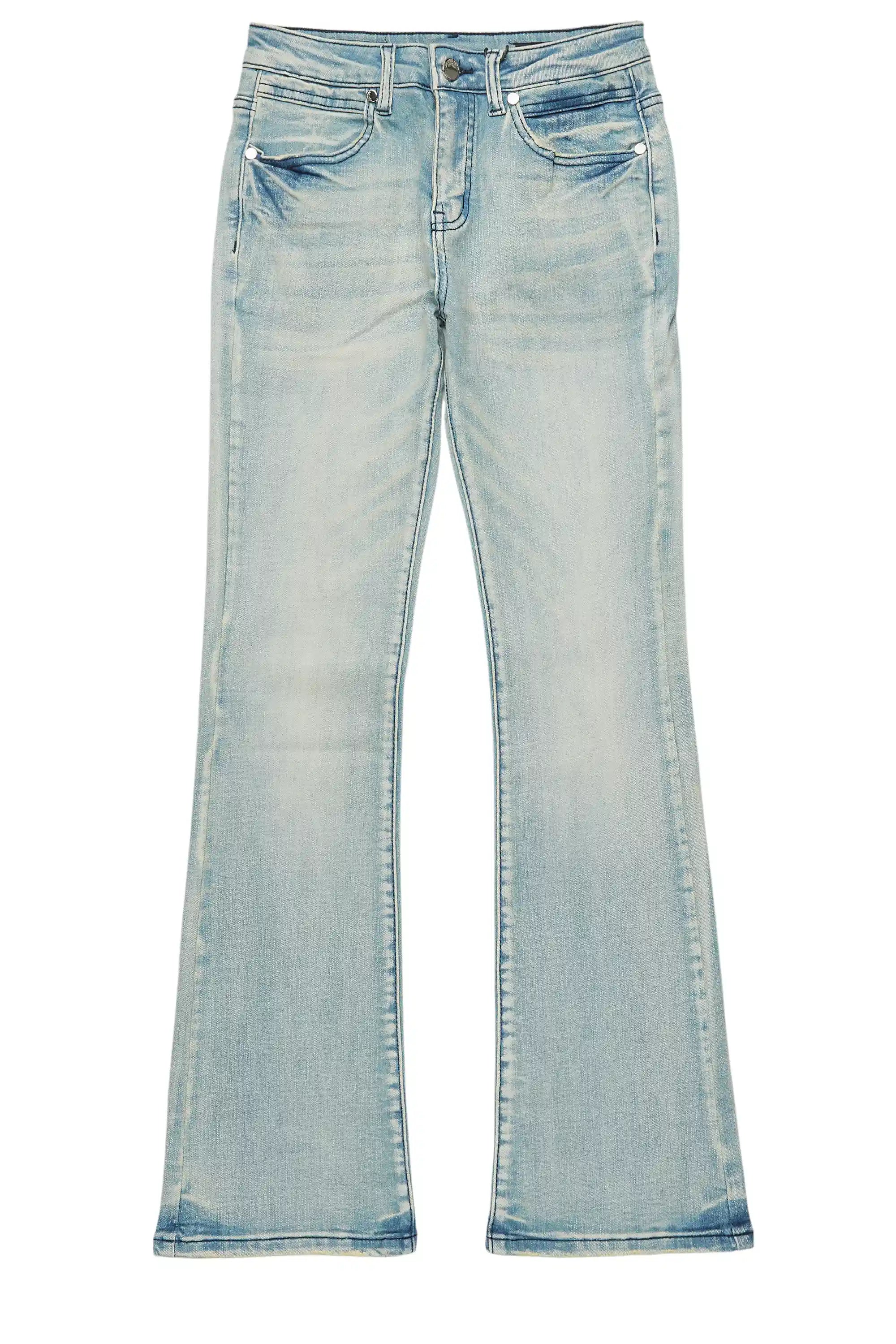 Boys Drick Light Blue Regular Fit Flare Jean