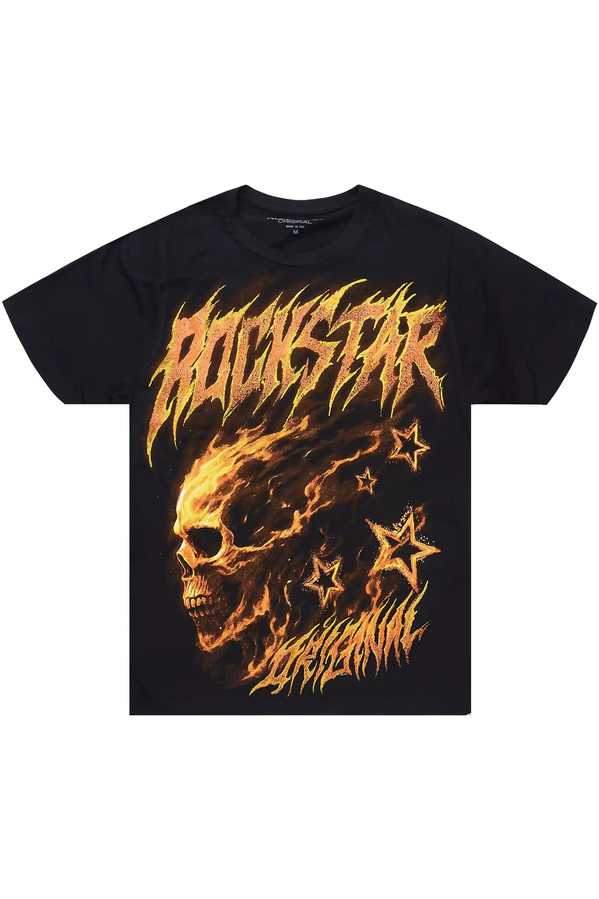 Nelz Black Graphic T-Shirt