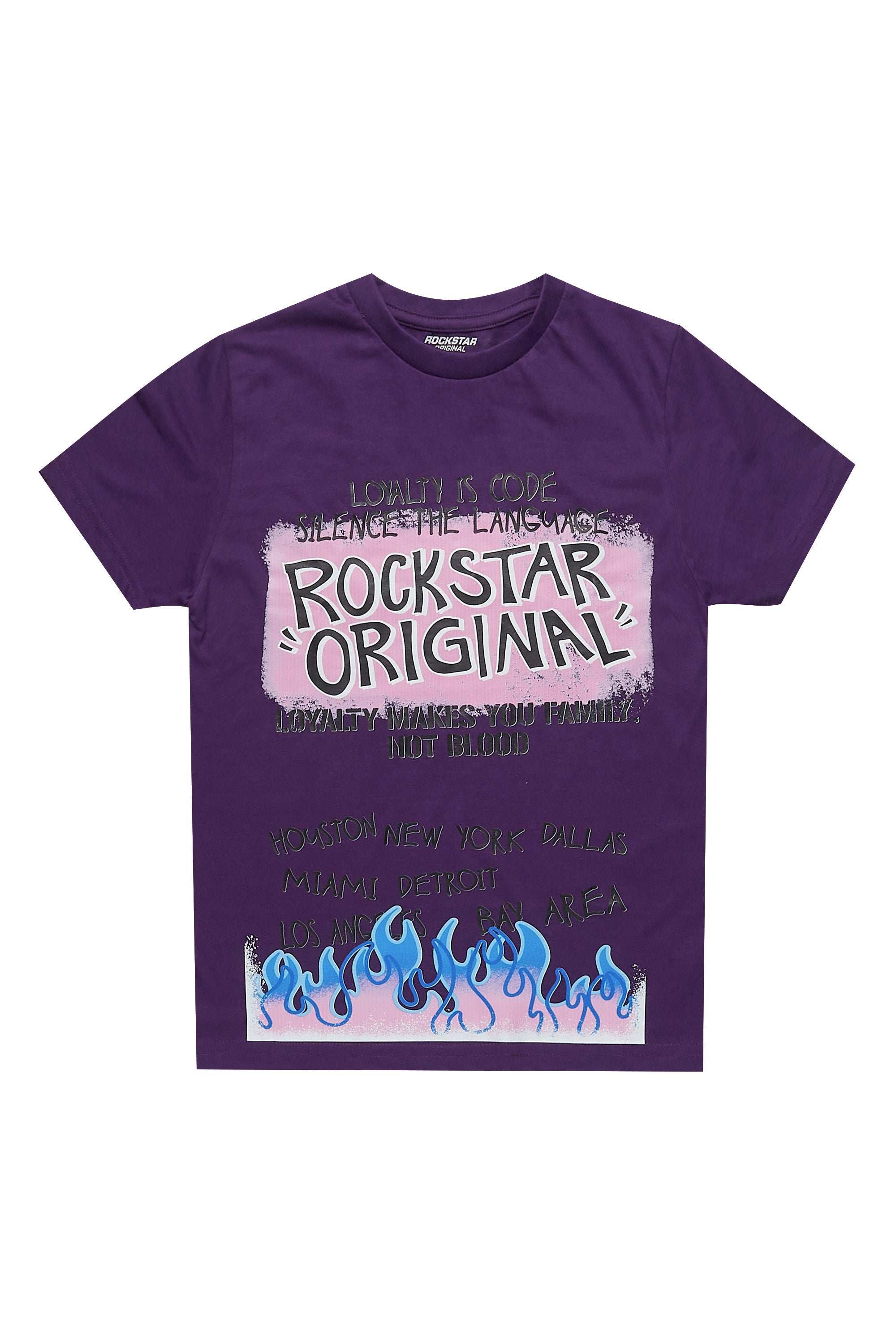 Girls Bridgette Purple/Pink Graphic T-Shirt