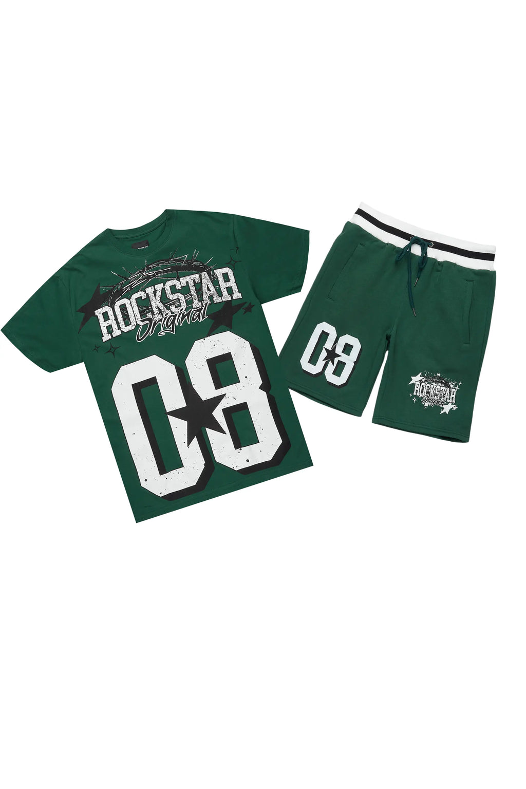 Allstar Green/White T-Shirt Short Set