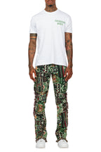 Lake White/Green T-Shirt/Tapestry Jean Bundle