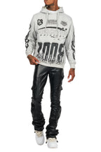 Amos Heather Grey Graphic Hoodie