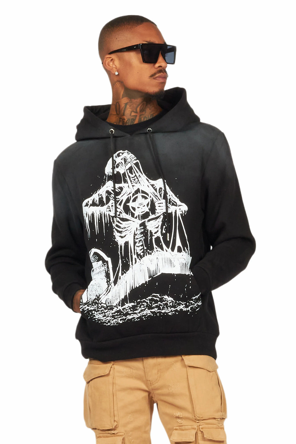 Brookwood Black Graphic Hoodie