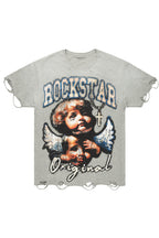 Deiter Heather Grey Oversized Graphic T-Shirt