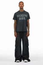 Abilio Black T-Shirt/Baggy Stacked Track Set