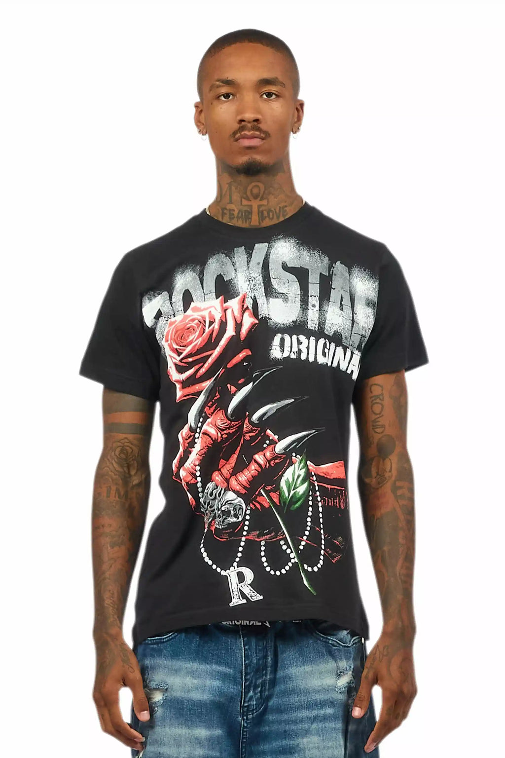 Azyrx Black Graphic T-Shirt