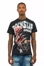 Azyrx Black Graphic T-Shirt