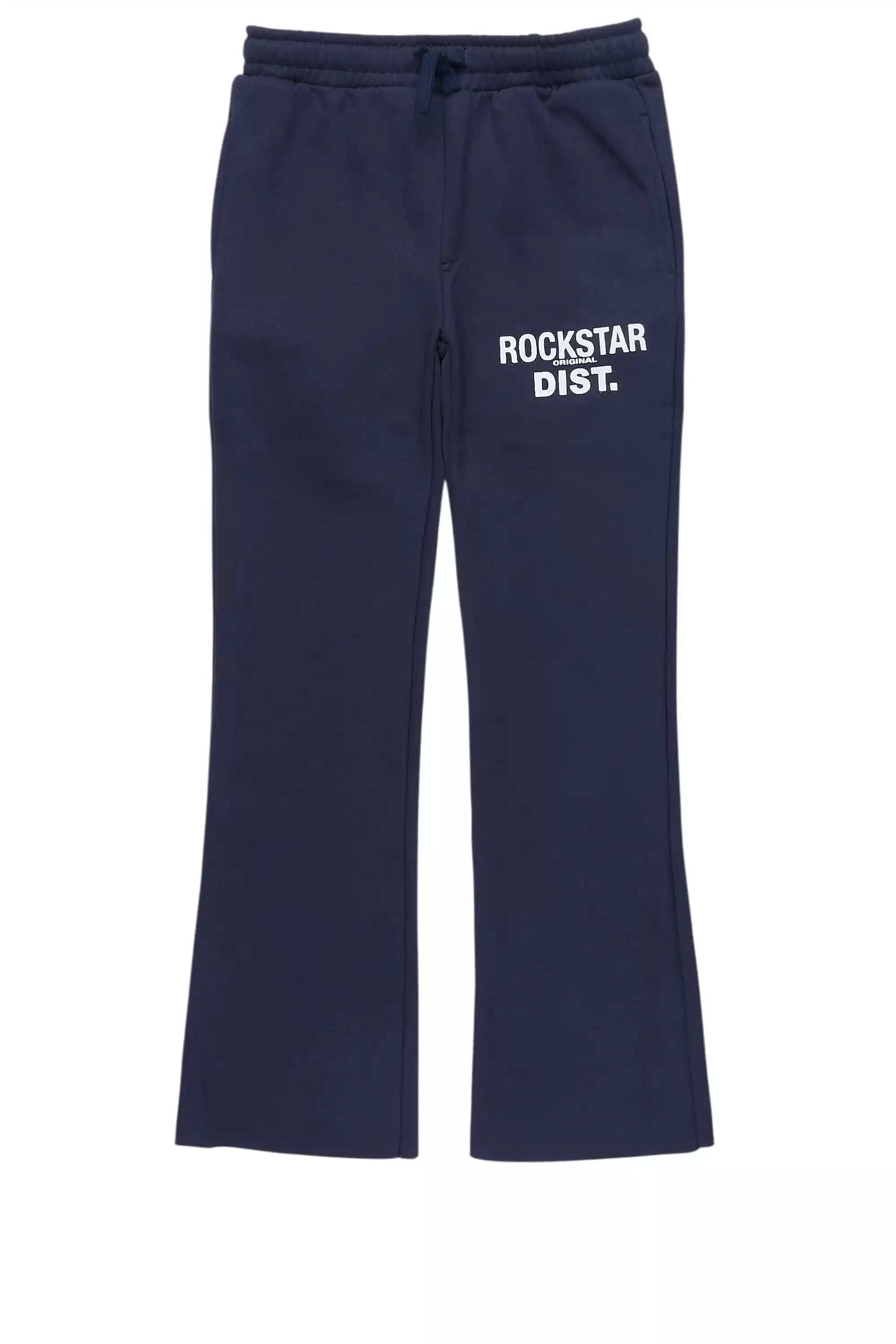 Boys Alpine Navy Stacked Trackpant