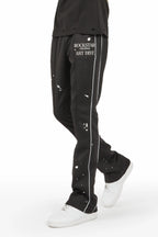 Jaco Black Stacked Flare Pant