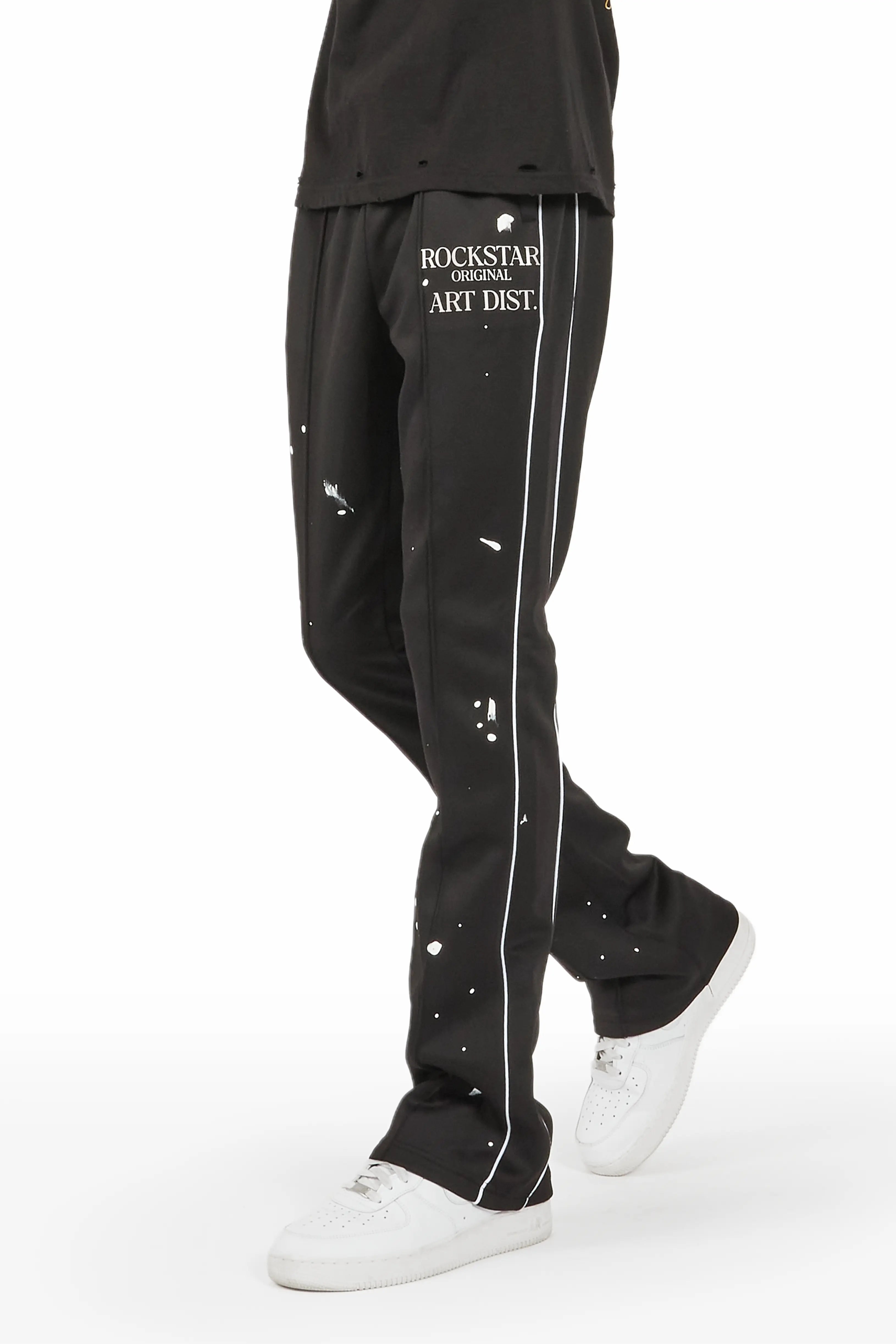 Jaco Black Stacked Flare Pant