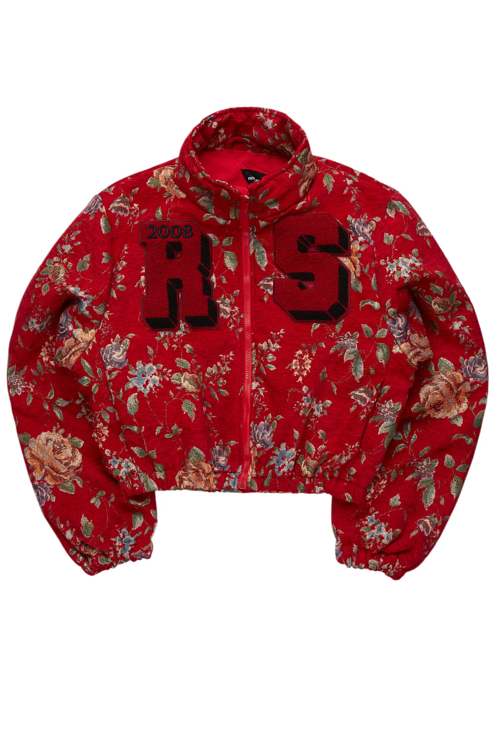 Marionna Red Tapestry Puffer Jacket